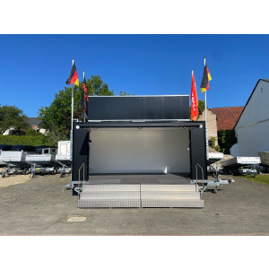 Schwarzer RESPO Promotionanhänger 520x220x220  Spezial