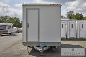 Verkaufsanhänger Respo weiß große Klappe · 2.700 kg, 621×220 cm