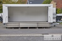 Verkaufsanhänger Respo weiß große Klappe · 2.700 kg, 621×220 cm