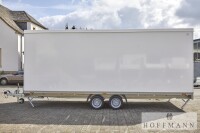 Verkaufsanhänger Respo weiß große Klappe · 2.700 kg, 621×220 cm