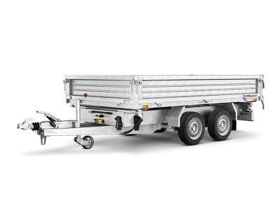 Dreiseitenkipper Humbaur HTK 3500.37 Pro Steel · 3.500 kg, 362×184 cm