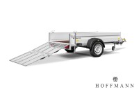Tieflader mit Überfahrwand Humbaur HA 132513 ÜFW · 1.300 kg, 251×131 cm
