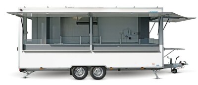 Imbissanhänger wm meyer VK 2755/220 · 2.700 kg, 550×220 cm