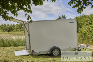 Senklift-Kofferanhänger wm meyer AZSL 1525/151 absenkbar · 1.500 kg, 251×151 cm