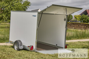 Senklift-Kofferanhänger wm meyer AZSL 1525/151 absenkbar · 1.500 kg, 251×151 cm