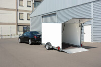 Senklift-Kofferanhänger wm meyer AZSL 1525/151 absenkbar · 1.500 kg, 251×151 cm